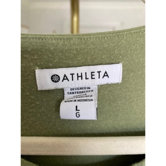 Athleta Modal Dress Minimal Travel Buttery Soft Lounge Neutral Summer - Picture 7 of 9